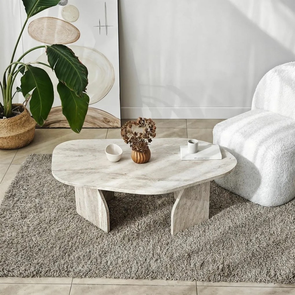 Stolik konferencyjny Rock Travertine