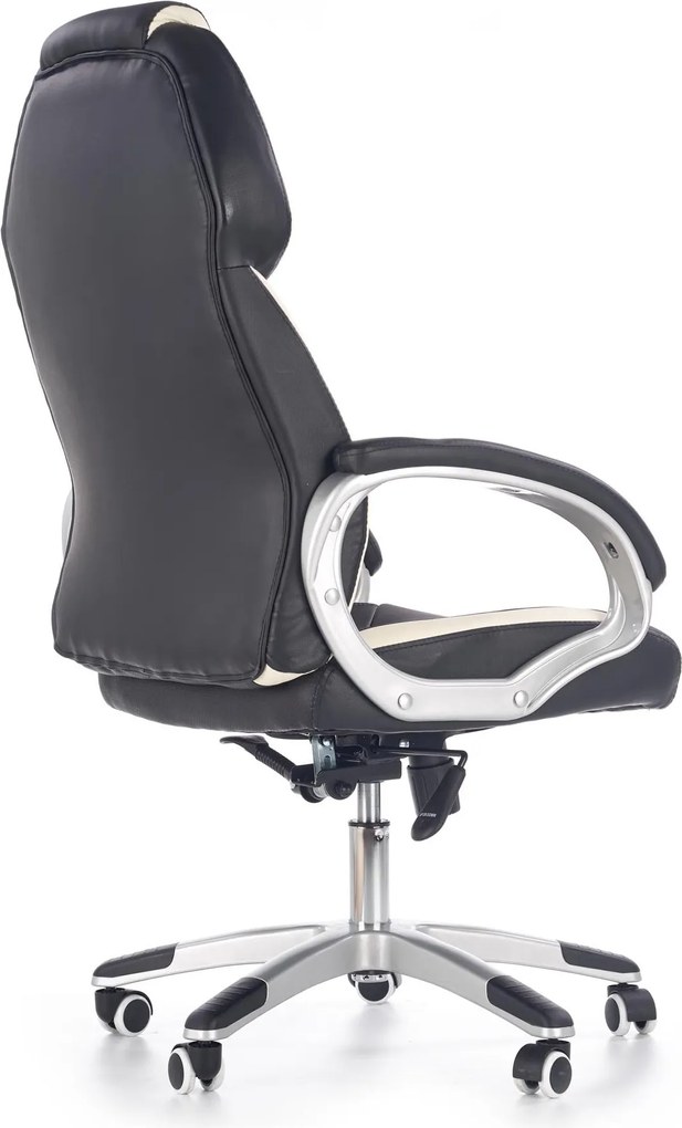 Fotel biurowy tapicerowany ekoskórą Barton