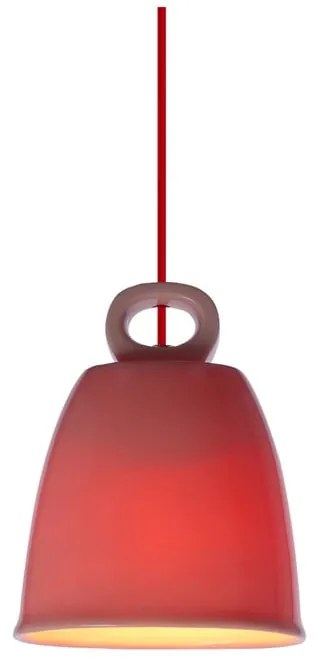 Różowa lampa wisząca z ceramicznym kloszem Sewilla – Candellux Lighting