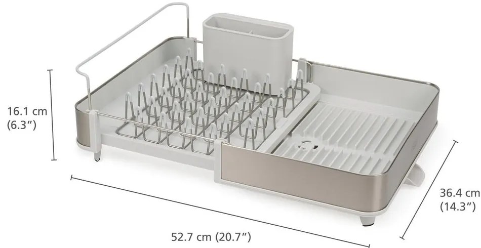Metalowy ociekacz w kolorze srebra Extend – Joseph Joseph