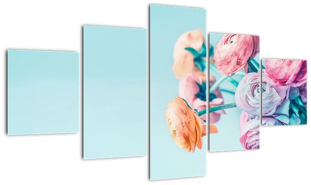 Obraz - Kwiaty w wazonie (125x70 cm)