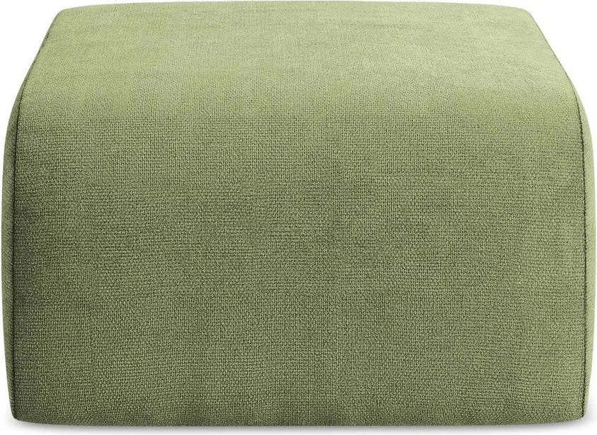 Zielony podnóżek z tkaniny szenilowej Lani – Makamii