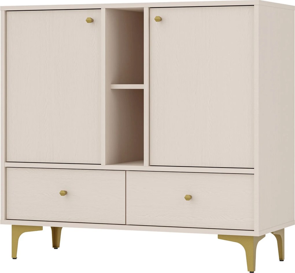 Komoda TORINO 100 cm do Salonu Sypialni Odcienie beżu