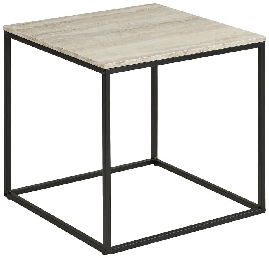 Stolik w dekorze kamienia 45x45 cm Vita – House Nordic