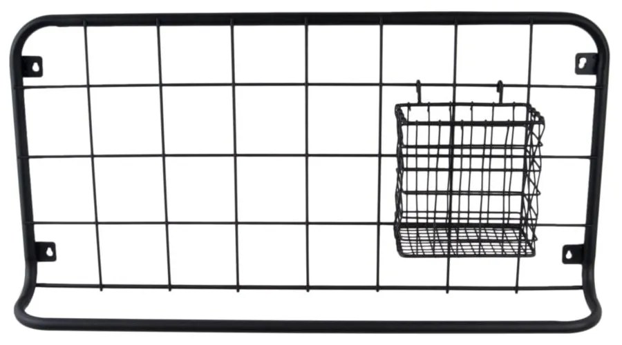 Czarny organizer ścienny PT LIVING Open Grid