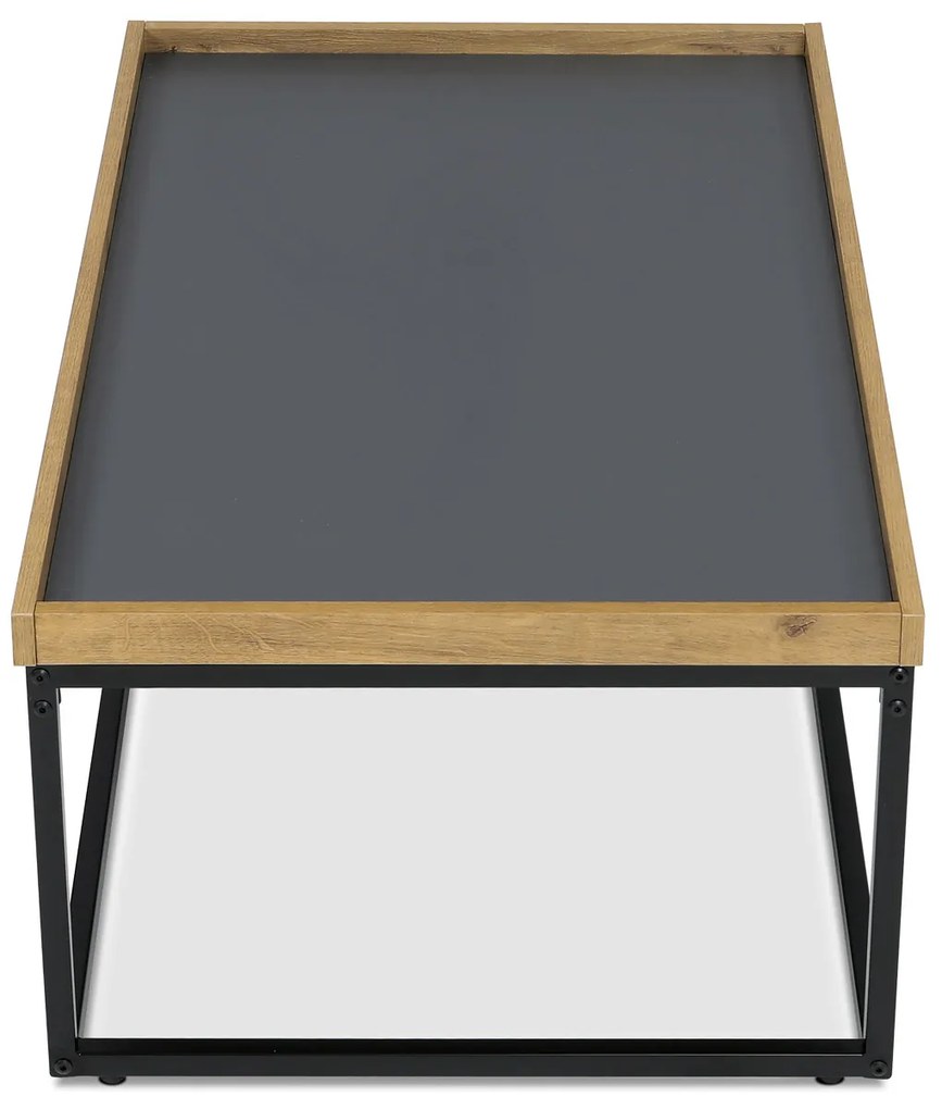 Stół konferencyjny z krawędzią i obwodowąpodstawą, 100 x 60 x 39 cm