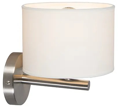 Nowoczesna lampa ścienna biała okrągła - VT 1