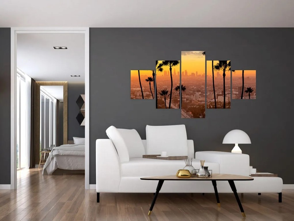 Obraz - Panorama Los Angeles (125x70 cm)