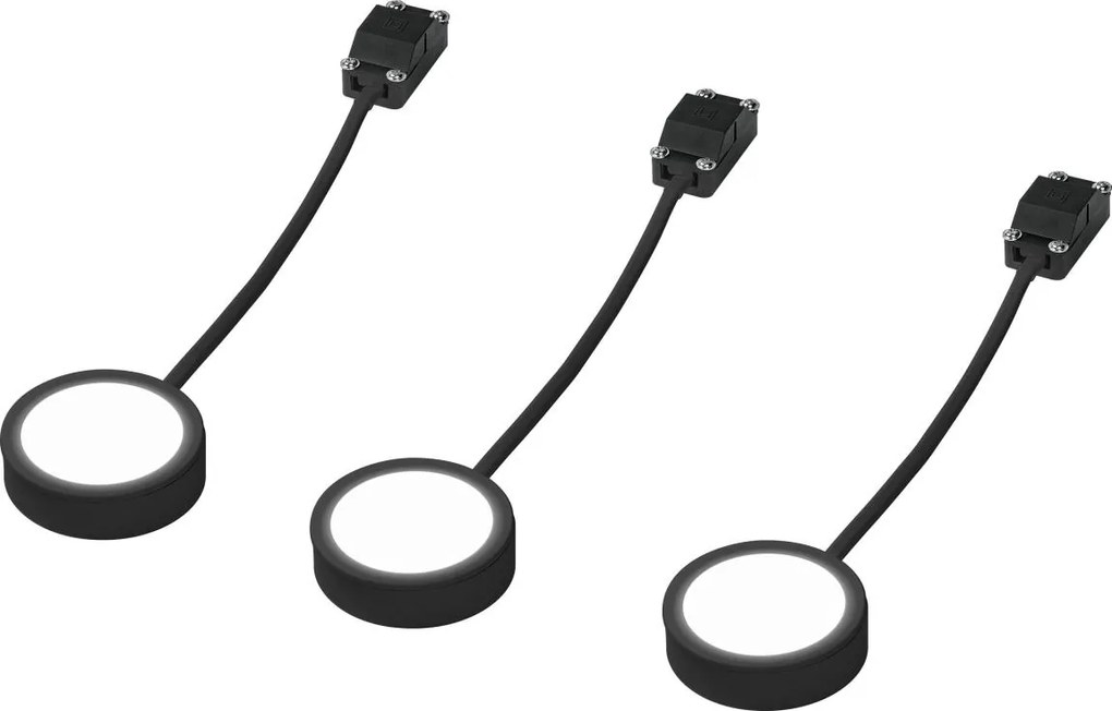 Osram - ZESTAW 3x opraw podszafkowych UNDERCABINET LED/3W/230V 3000K czarne