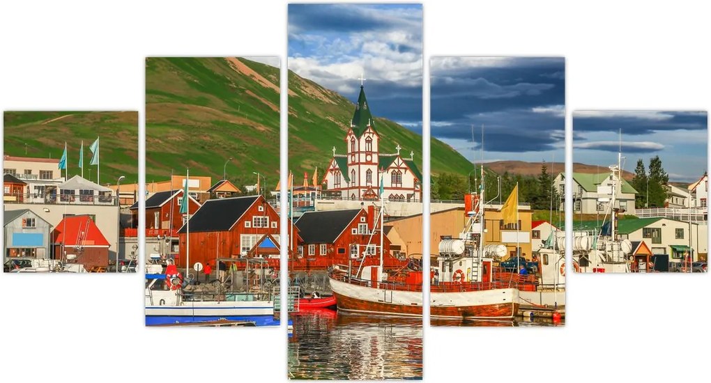 Obraz - Húsavík (125x70 cm)