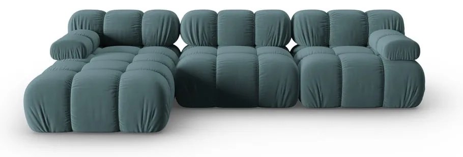 Morska aksamitna sofa 285 cm Bellis – Micadoni Home