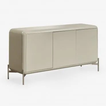 Komoda 160x45 Cm Z Płyty Mdf Alazne Zielony Lauerl - Sklum