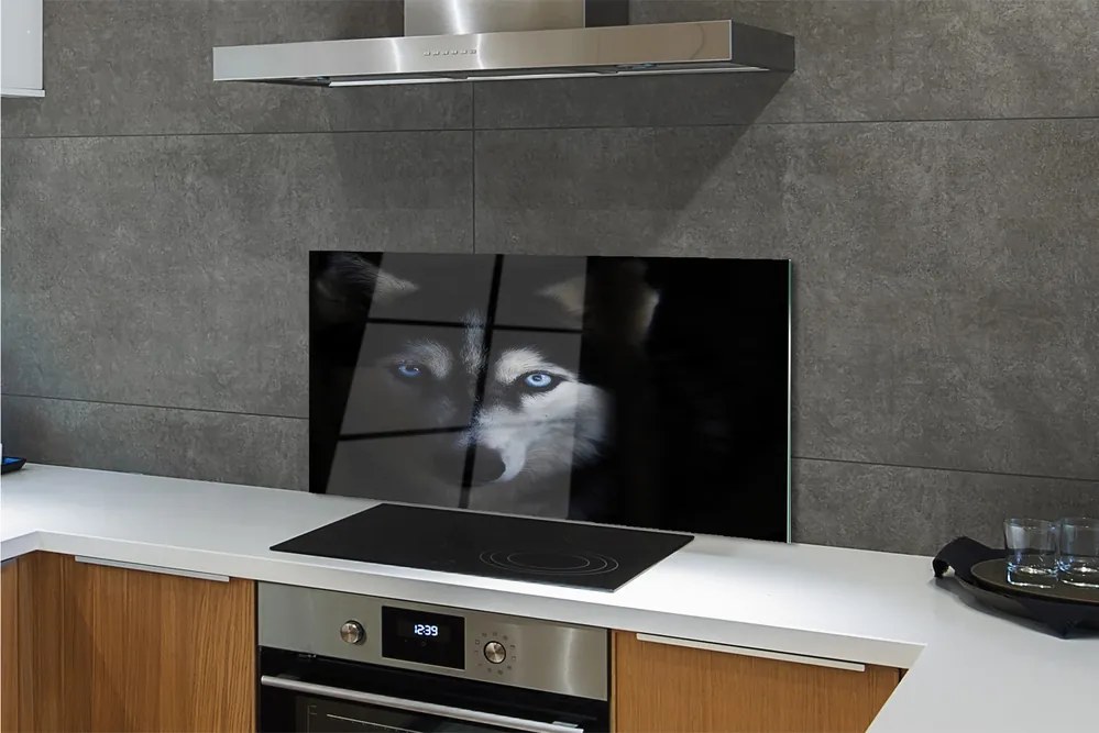 Panel Szklany Spojrzenie Dzikiego Wilka