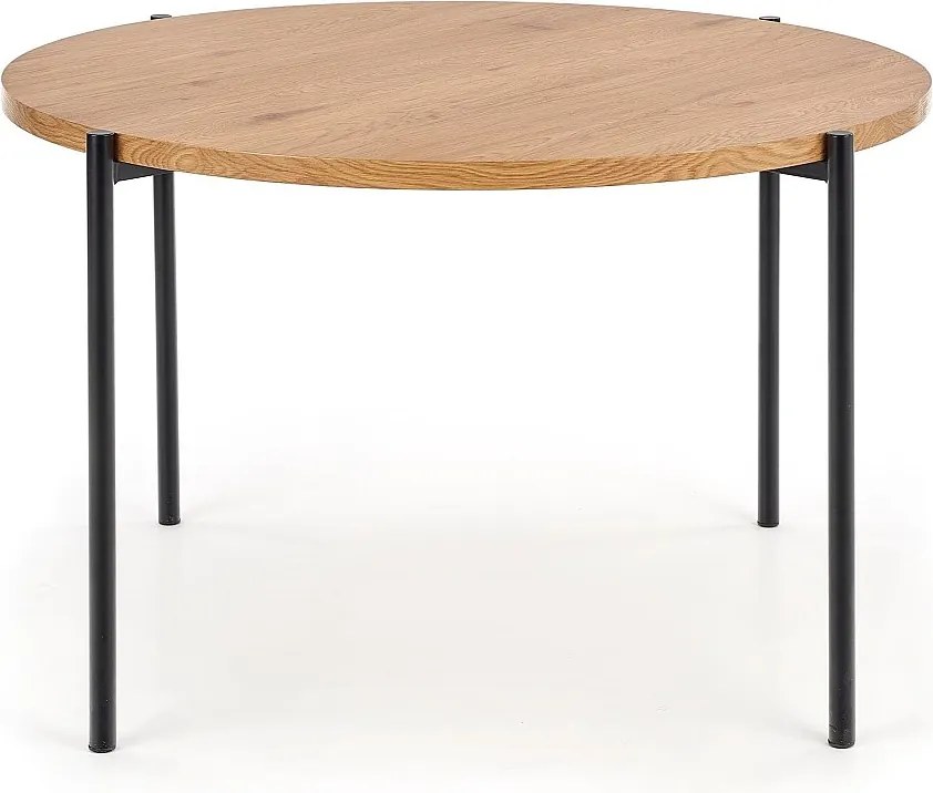 Stół MORGAN 120x120 dąb złoty