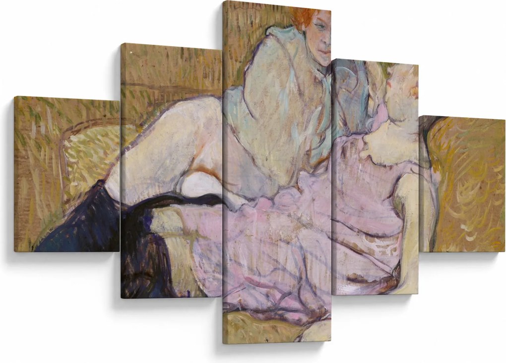 Obraz - Henri de Toulouse-Lautrec, The Sofa, reprodukcje (125x70 cm)