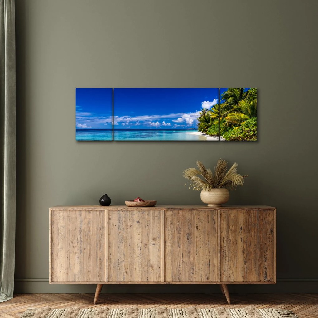 Obraz tropikalnej plaży (170x50 cm)