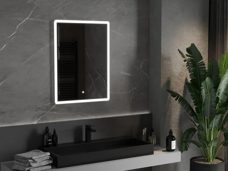 Mexen Navia lustro łazienkowe podświetlane 60 x 80 cm, LED 6000K, antypara - 9803-060-080-611-00