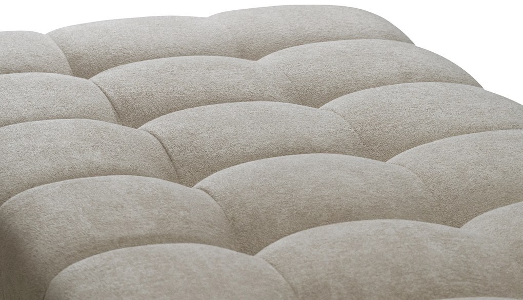 Kanapa Tuko rozkładana z pojemnikiem - beżowa dzianina Freya 210.03