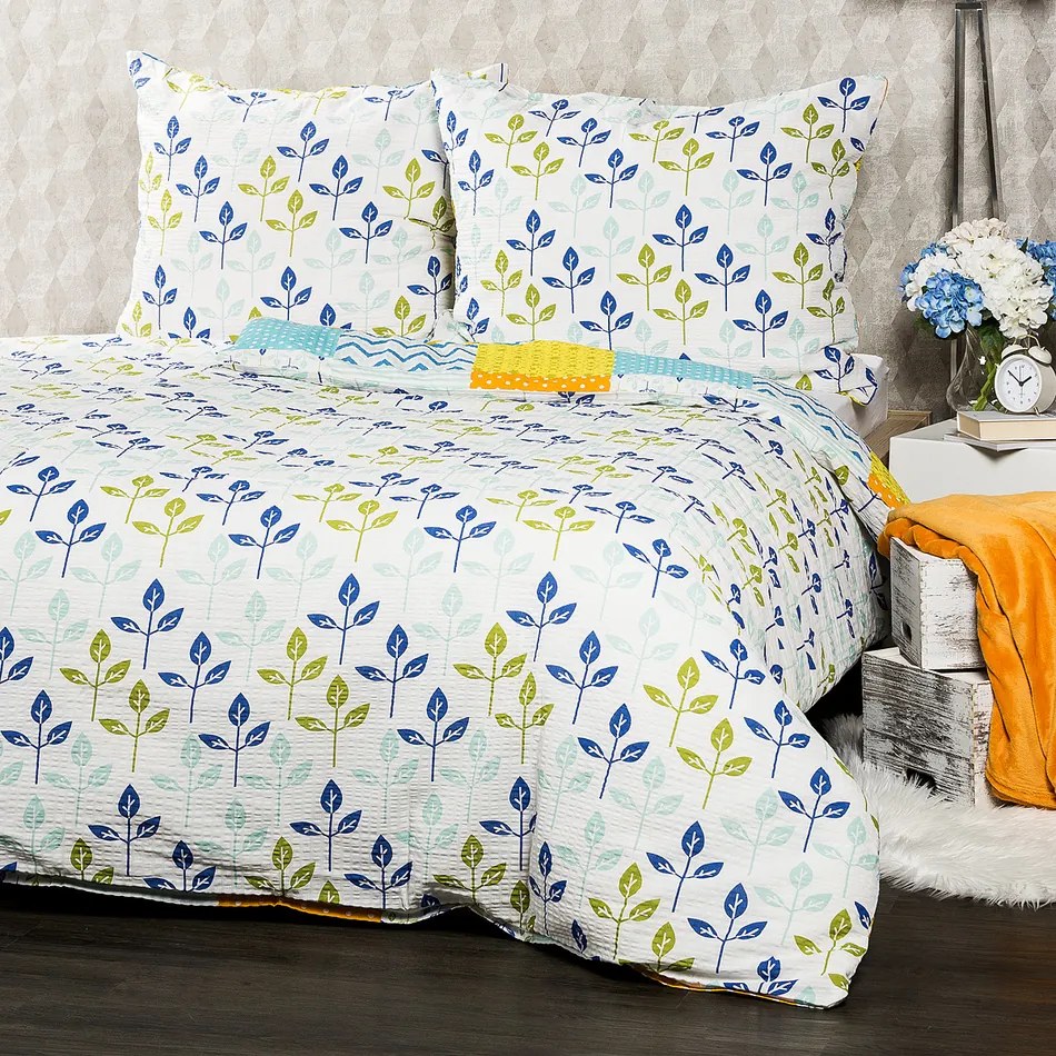 4Home Pościel z kory Patchwork blue, 140 x 200 cm, 70 x 90 cm, 140 x 200 cm, 70 x 90 cm