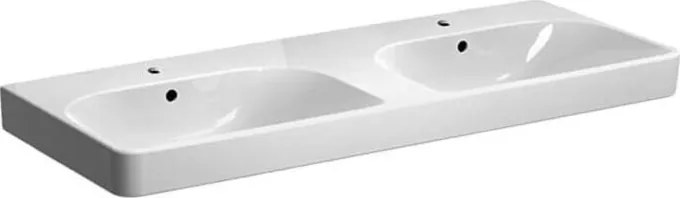 Geberit 500.223.01.1 - Umywalka podwójna wisząca Smyle Square 120x48 cm ceramika/biała