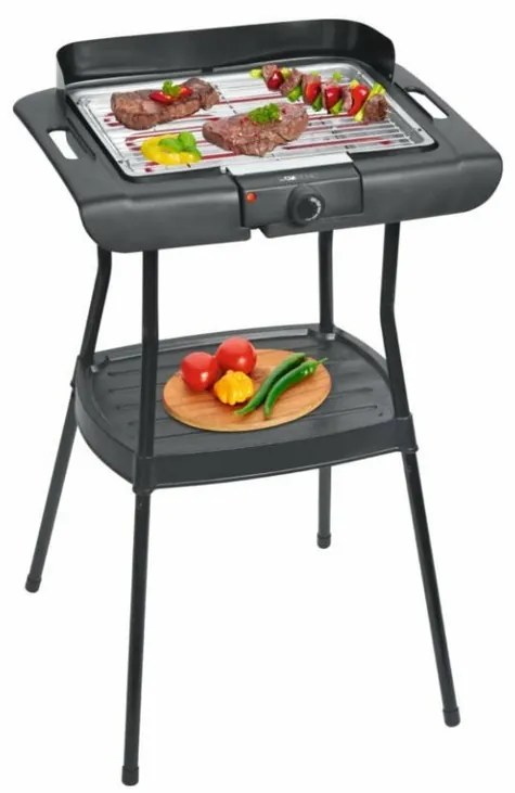 Clatronic BQS 3508 Grill stojakowy/stołowy BBQ s odkládací poličkou