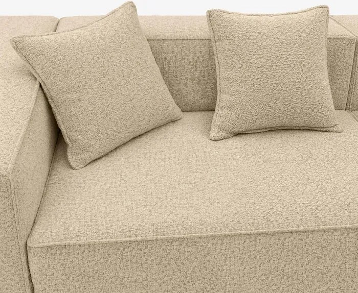 Narożnik Modułowy CERIO Beżowy Boucle Nowoczesny