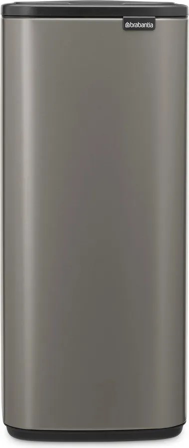 Szary stalowy kosz na śmieci otwierany na dotyk 30 l Bo Touch – Brabantia