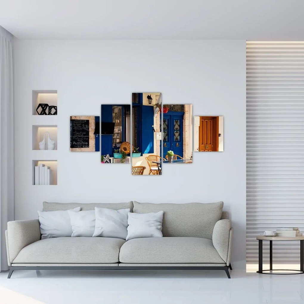 Obraz - Greckie posiedzenie (125x70 cm)