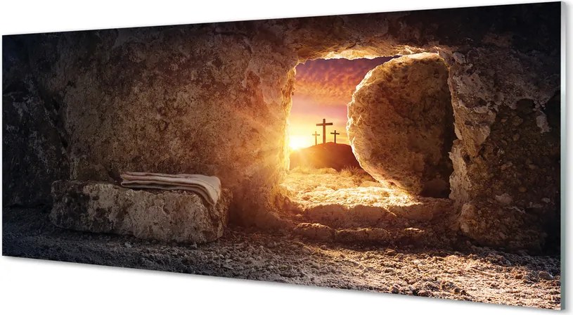 Szklany Panel Światło Wpadające do Groty