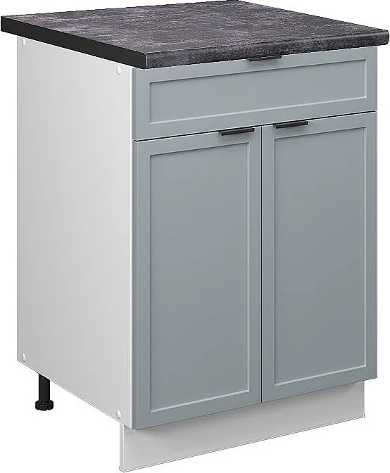 Szafka dolna do kuchni jasnoniebiesko-szary 60x60x82 fame-line