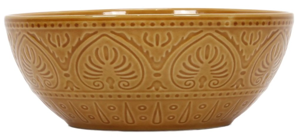 Ceramiczna miska ze żłobionym wzorem, 1900 ml
