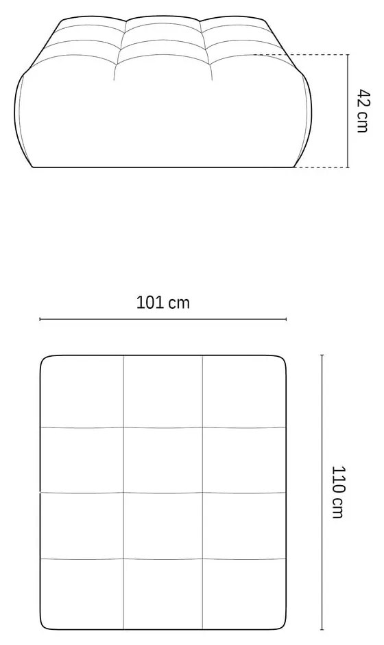 Ciemnoniebieski podnóżek Bloom – Micadoni Home