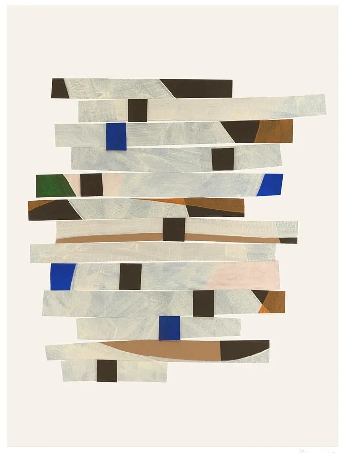 Plakat 50x70 cm Cut up Stripes – Berit Mogensen Lopez – The Poster Club