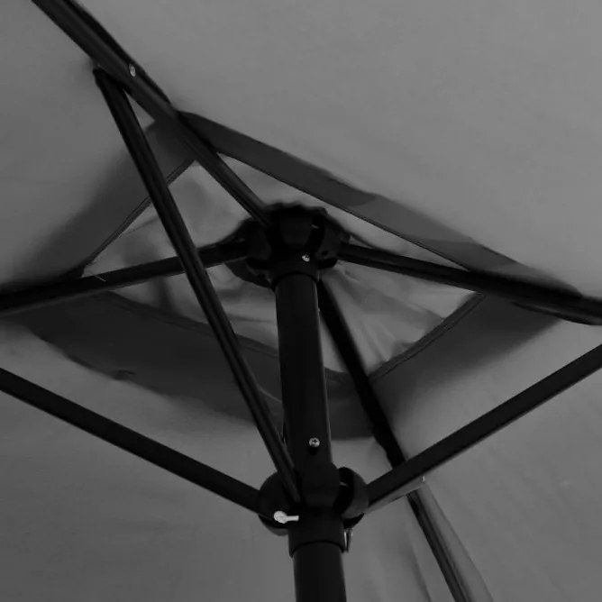 Parasol ogrodowy składany UM019 z regulacją kąta nachylenia, szary