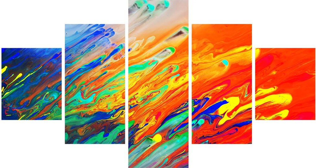 Obraz - Kolorowa abstrakcja (125x70 cm)