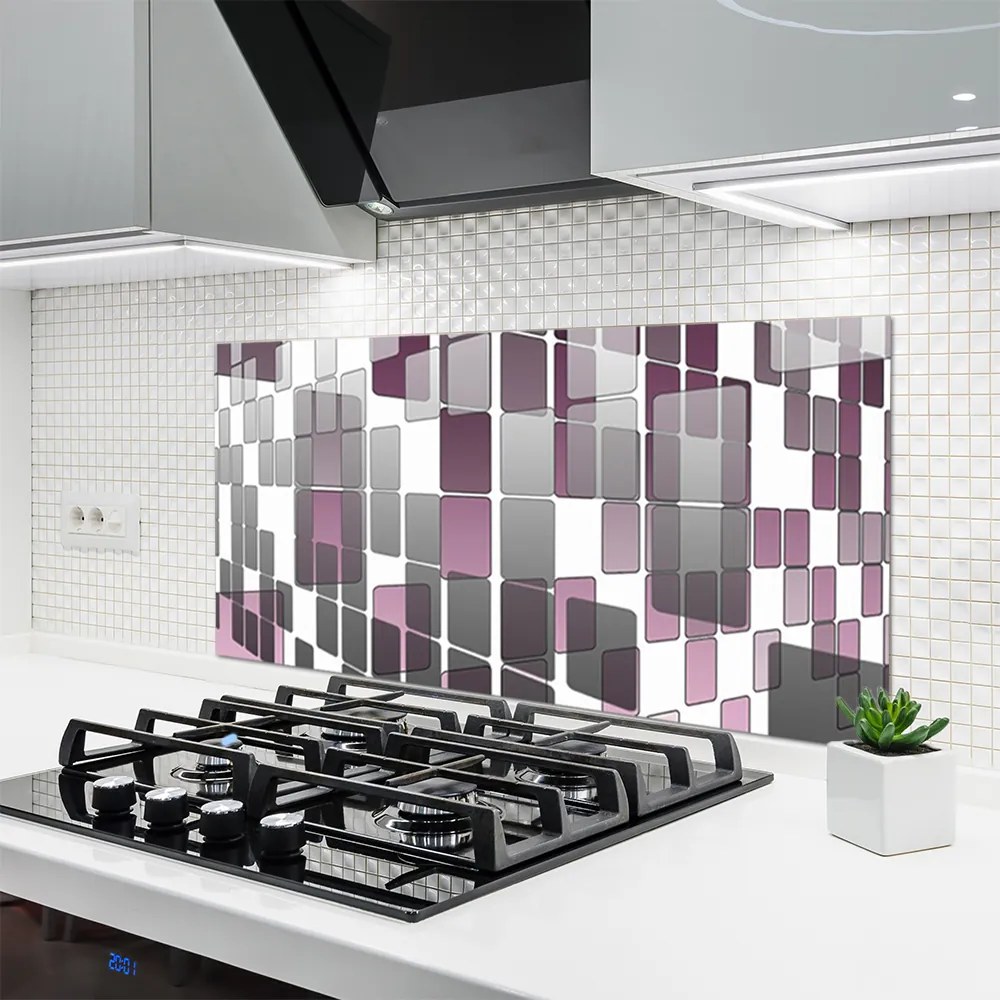 Szkło do Kuchni na Ścianę Symetria Nowoczesnej Formy