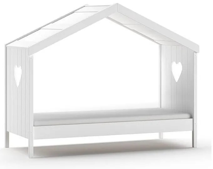Białe łóżko dziecięce w kształcie domku 90x200 cm Amori – Vipack
