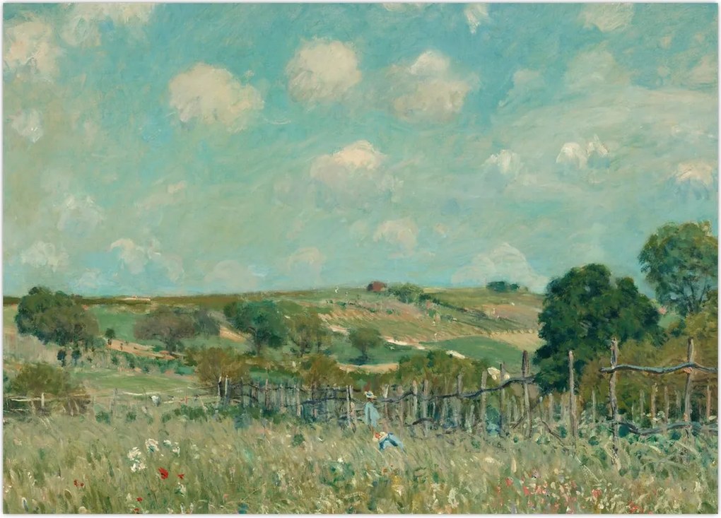 Obraz - Alfred Sisley,  Meadow, reprodukcje (70x50 cm)