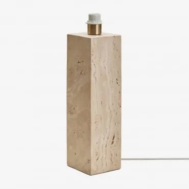 Podstawa Lampy Stołowej Z Trawertynu Davise Travertine - Sklum