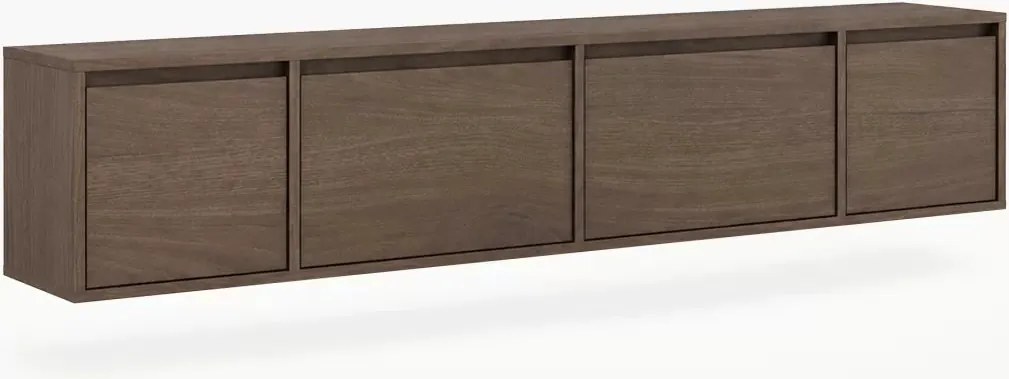 Szafka RTV czterodrzwiowa Zolia 180 cm wisząca - orzech elegant