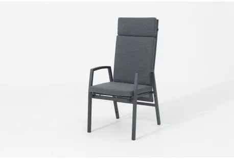 ARCTIC - ogrodowy aluminiowy fotel rozkładany z poduszkami
