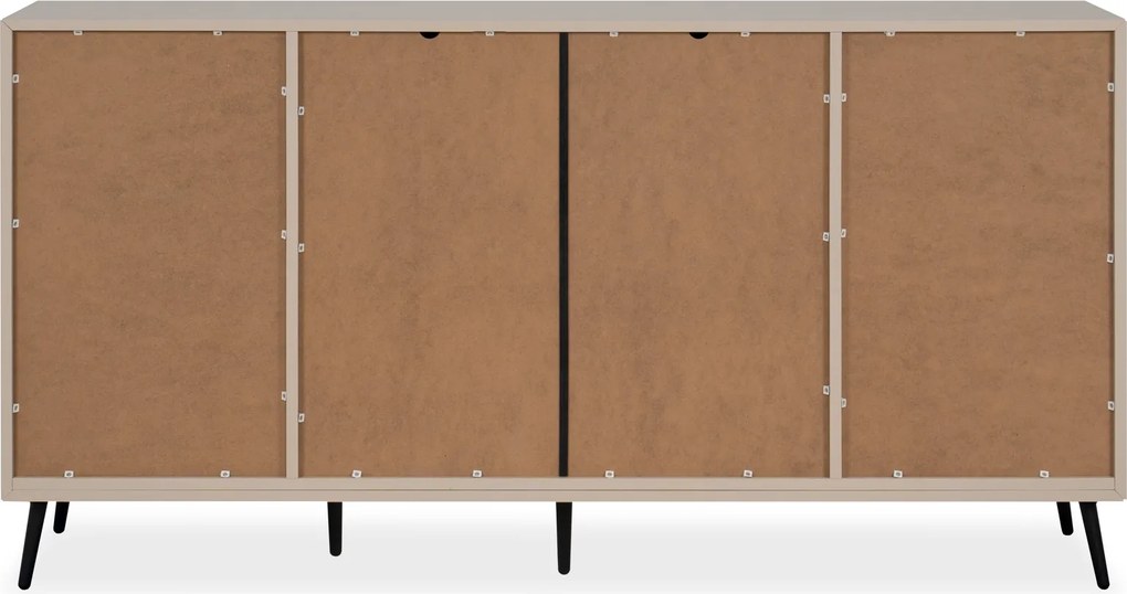 Komoda na wysokich nóżkach Arona 4D1S, w kolorze cappuccino