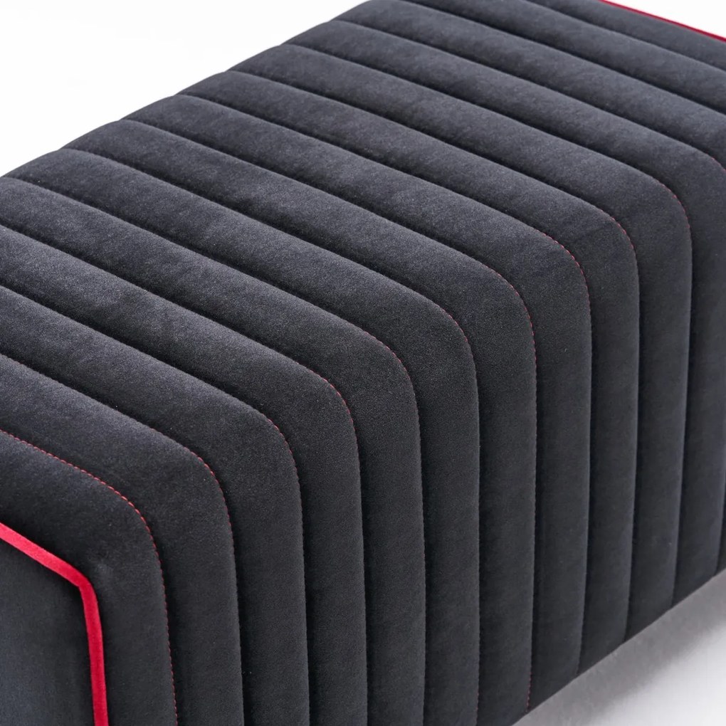 Stołek Mabel Pouf Czarny