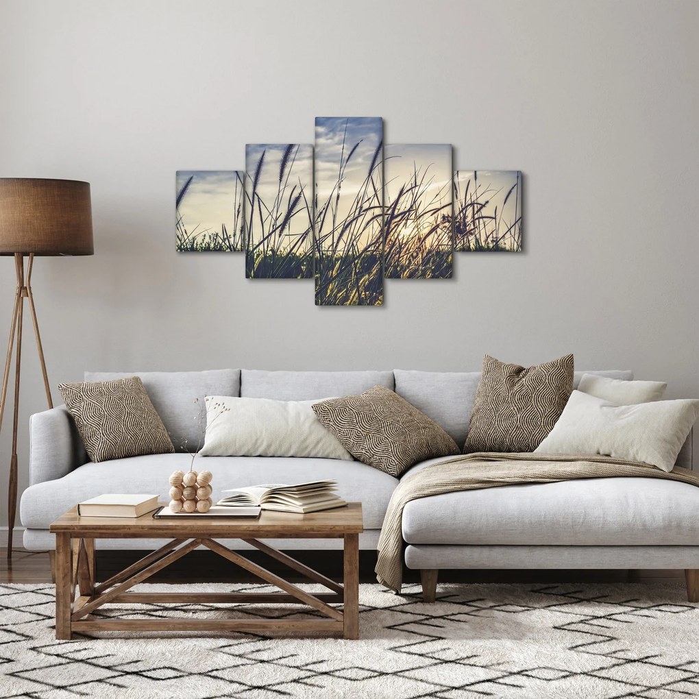 Obraz kwiatów łąkowych (125x70 cm)
