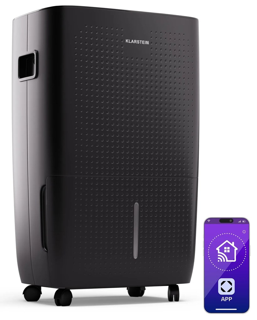 Klarstein DryFy Connect Smart 60L/24h 8L Osuszacz powietrza Czarny