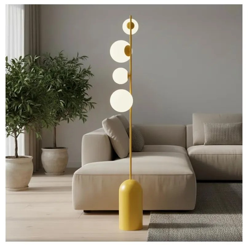 Lampa stojąca ETNO 4xG9/8W/230V pomarańczowa