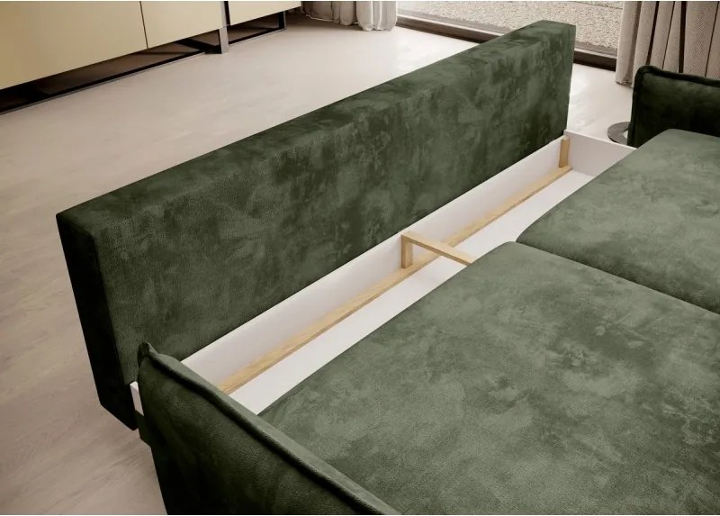 Sofa kanapa GLOSSY z funkcją spania i pojemnikiem