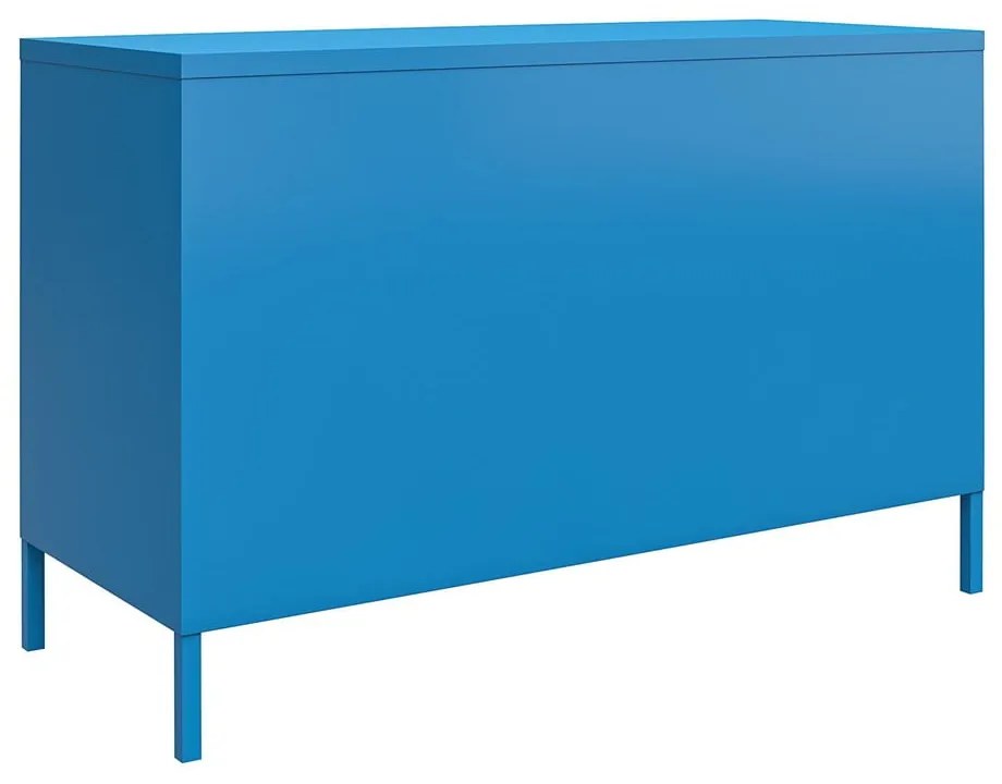 Niebieska metalowa szafka Novogratz Cache, 100x64 cm