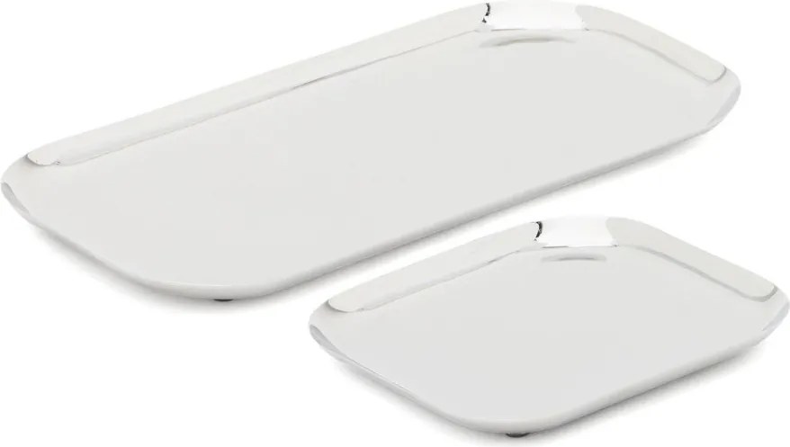 Tace do serwowania ze stali nierdzewnej zestaw 2 szt. 15x29 cm Nirela – Kave Home