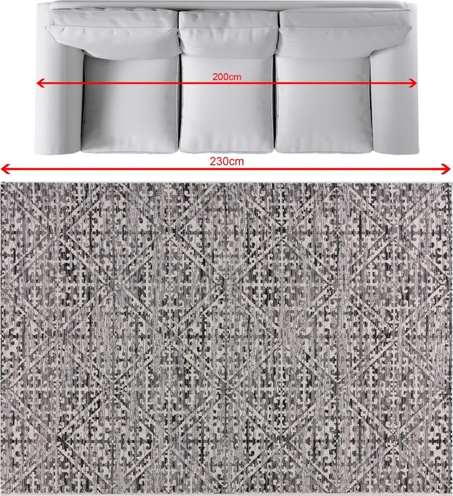 Dywan Breeze beige/charcoal grey 160x230cm